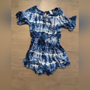 Justice tie die romper size 8